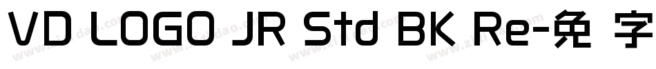 VD LOGO JR Std BK Re字体转换